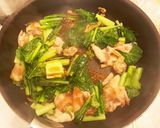 調味料2つだけ！豚肉と小松菜バタポン炒め作り方5写真