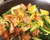 調味料2つだけ！豚肉と小松菜バタポン炒め作り方6写真