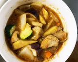 根菜茄子肉無スタミナ旨味炒味温野菜サラダ作り方18写真