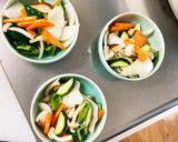 レンジ肉無豆腐中濃ドレッシング味野菜炒め作り方12写真