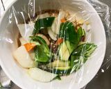 レンジ肉無豆腐中濃ドレッシング味野菜炒め作り方13写真