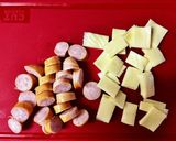 HMでスコーン　オニオンベーコンチーズ作り方1写真