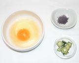 オクラとゆかりの卵かけごはん作り方1写真