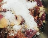 鶏肝/鶏レバーの一品●塩茹で＆ゴマ油かけ作り方2写真