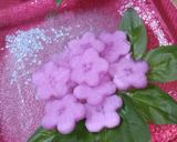 紫キャベツの酢漬けに咲く✤大根の紫陽花♡作り方4写真