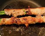 おうち居酒屋♪塩麹豚こまdeアスパラ巻き作り方3写真