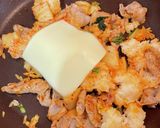 簡単☆豚キムチーズ飯作り方5写真
