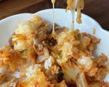簡単☆豚キムチーズ飯作り方6写真