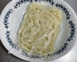 野菜嫌いのしょうゆ焼きうどん作り方3写真