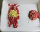 贅沢おかず チーズの牛肉包み♪作り方2写真