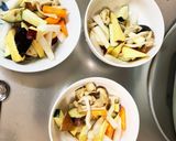 肉無ほんのりシーフード梅クリーム春雨炒煮作り方10写真