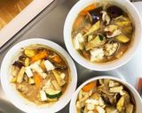 肉無ほんのりシーフード梅クリーム春雨炒煮作り方18写真