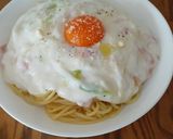 ブロッコリーの芯♪ふわっとカルボナーラ作り方22写真