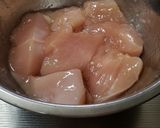 鶏むねとナスの黒酢からめ作り方1写真