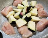 鶏むねとナスの黒酢からめ作り方5写真