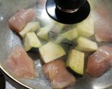 鶏むねとナスの黒酢からめ作り方6写真