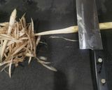 ゴボウの下拵えからきんぴらごぼう作り方2写真