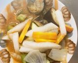 味噌ケチャソース味豚こま大根青椒肉絲風作り方13写真