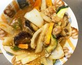 味噌ケチャソース味豚こま大根青椒肉絲風作り方14写真