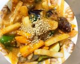 味噌ケチャソース味豚こま大根青椒肉絲風作り方17写真