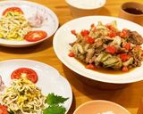 レタス炒め 美味しい豚こまがあれば♪作り方5写真