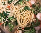 エビとブロッコリーパスタ作り方4写真
