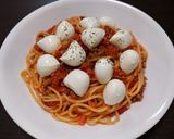 簡単☆お手軽ミートソースパスタ♩作り方4写真
