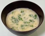 お味噌汁に…パセリ入れました♡作り方4写真