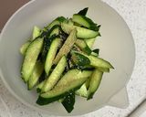 豚肉ときゅうりの香味さっぱり炒め作り方1写真