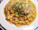 絶品☆イカの塩辛パスタ作り方7写真