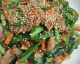 豚肉とニラの中華風ピリ辛炒め作り方7写真