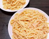 ソース手作り!明太マヨパスタ作り方5写真