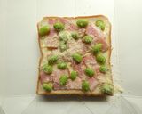 ベーコンと枝豆の冷凍作りおきトースト作り方2写真