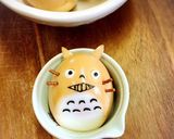 味付け半熟卵で作るトトロの可愛いおかず作り方3写真