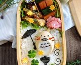 味付け半熟卵で作るトトロの可愛いおかず作り方4写真