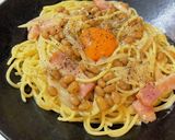 濃厚和風ねばボナーラ（再現）作り方6写真