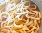 昼食に きつねうどん作り方4写真