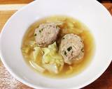 簡単！肉団子とキャベツの食べるスープ♪作り方12写真