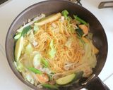 料理長直伝の翡翠ビーフン~小松菜ソース~作り方5写真