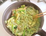 料理長直伝の翡翠ビーフン~小松菜ソース~作り方6写真