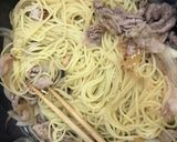 豚肉とポン酢の和風ペペロンチーノ作り方8写真