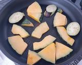 かぼちゃの甘辛焼き作り方1写真