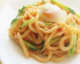 半熟卵がとろ~り♪明太マヨだし醤油うどん作り方5写真