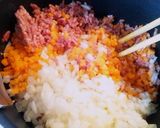 給食に勝った！混ぜ混ぜ〜そぼろ丼作り方5写真