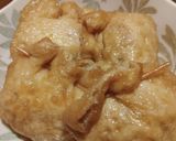 揚げにも味が染みてる、美味しい巾着煮作り方6写真
