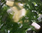 味噌汁　わかめと豆腐作り方3写真