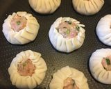 お弁当に便利！餃子の皮でにら饅頭作り方6写真