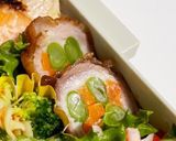 鮭塩麹焼きと豚バラインゲン巻き弁当作り方2写真