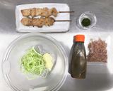 簡単♪お好み焼き風焼き鳥作り方2写真