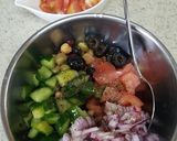 クスクスサラダ&黒酢味で健康作り方4写真